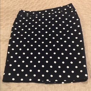 Polka Dot Merona Pencil Skirt
